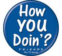 Ata-Boy Badge officiel Friends How You Doin'? - bleu - taille unique
