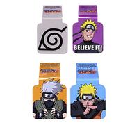 Ata-Boy Lot de 4 marque-pages magnétiques Naruto Shippuden, Naruto, Kakashi