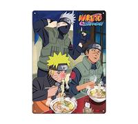 Ata-Boy Naruto Plaque en métal Naruto Kakashi Iruka Eating Ramen