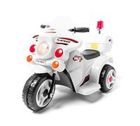 ATAA Moto de Police Peggy 6v - Blanc- Moto électrique pour Enfants avec Batterie 6v, Motos Trois Roues pour garçons et Filles