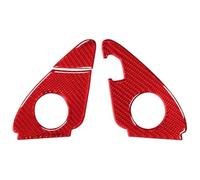 ATACDVDYEU IntéRieurs Automobiles pour Q5 2009-2017 Autocollant Décoratif Fibre Carbone Haut-Parleur Tweeter Latéral Porte(Red Carbon Fiber)
