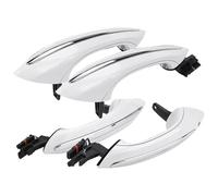 ATACDVDYEU Poignées de extérieures voiture Pour B&MW Pour Série 5 7 F07 F10 F11 F12 F13 F01 51217231931 Couvercle Extérieur De Poignée Porte 4 Pièces Blanc Keyless Go Set(4pcs Door Handle)