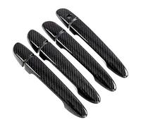 ATACDVDYEU Poignées de extérieures voiture Pour Demio Mazda DE Conduite À Gauche Monotrou Poignée De Porte Bol Film Protecteur Garniture Accessoires Anti-rayures 2008-2014(Carbon Fiber Pattern)