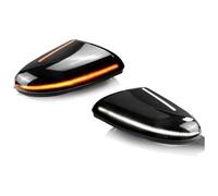 ATACDVDYEU Répétiteur Latéral Pour Dodge Pour Ram 1500 2500 2009-2022 2 Pièces Clignotant Dynamique Arrière Feu Stationnement Blanc Indicateur Rétroviseur Latéral(2PC R L Smoke)