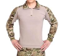 ATAIRSOFT BDU Combat Chemise de camouflage à manches longues pour homme avec protection des coudes pour l'armée militaire Airsoft, MC, taille unique