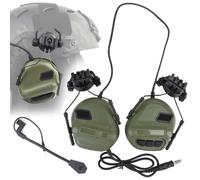 ATAIRSOFT Tactical Headset Headphone avec Microphone étanche à l'eau sans Fonction de réduction du Bruit (OD Green)