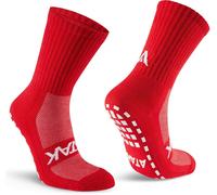 Atak Sports Grip Mid Leg Socks Senior Rouge/Blanc 9-12 Male