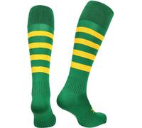 Atak Sports Hooped Socks Senior Vert/Or 9-12 Male
