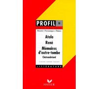 Atala" (1801), "René" (1802), "Mémoires D'outre-Tombe" (1848-1850), Chateaubriand - Résumé, Personnages, Thèmes