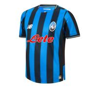 Atalanta BC Garçons New Balance Youth Home Short Sleeve Jersey en Bleu/Rouge, Polyester, Taille YXL