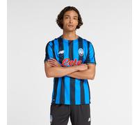 Atalanta BC Homme New Balance Home Short Sleeve Jersey en Bleu/Rouge, Polyester, Taille L