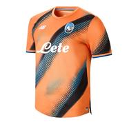 Atalanta BC Homme New Balance Third Short Sleeve Jersey en Orange/Noir, Polyester, Taille XL