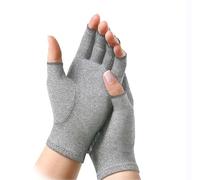 Atan Gants de compression en bambou pour soulager la douleur de l'arthrite - Gants de soutien sans doigts pour les douleurs articulaires, le canal carpien, le soulagement des rhumatoïdes et la