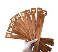 Ataoyus 26 Guides de Rangement pour disques vinyles alphabétiques de A à Z, Séparateurs de disques vinyles en Bois, intercalaires pour caisses d'album, séparateur de Livre, Collection de bibliothèque