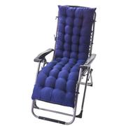 Ataoyus Coussin de Chaise Longue Bain de Soleil, 170x50cm, Polyester + Coton, Coussin pour Chaise Extérieure avec Capuchon Antidérapante et Bande Réglable pour Intérieur Extérieur