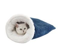 Ataoyus Cozy Cocoon Pet Bed, Soft Plush Self Warming Cat Bag, Winter Pet Plush Bed, Cat Sleeping Bag Bed Winter Warm with Cave Design for Balconies Corridors Floor