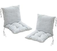 Ataoyus Lot de 2 coussins de chaise de jardin avec dossier haut, pour intérieur/extérieur, 40 x 80 cm, tissu polyester, style bohème