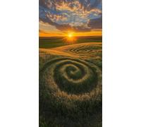 Atardecer Diamond Painting Pradera Diamond Painting Niños DIY Kit Punto de Cruz 5D Manualidades Adultos Pintura Diamante Adultos Mosaico Cuadro Diamantes, para Pared Home Decoration 60x120cm F - 942