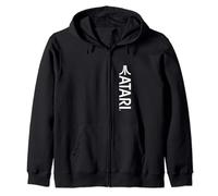 Atari Vintage Games White Logo Classic Gaming Fun Style Sweat à Capuche