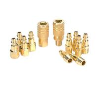 Atarye 12 pcs Raccords de compresseur d'air Coupleur pneumatique 1/4"NPT（American pneumatic quick connector） d'air Connecteurs de conduite et kit de couplage Accouplements du connecteur Homme Femme