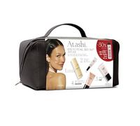 Atashi | Rituel Effet Pearl Skin 360 Anti-Âge | Sérum L’Essenza Eterna + Contour des Yeux Uplifting + Advanced Primer Luxe + DD Cream SPF15 + | Cadeau Trousse Premium et Tonique Visage Skin Vitality