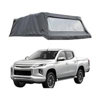 ATATKRT Housse de Protection Souple for Benne de Camion, Coque de Camping-Car Pliable Compatible avec la Benne Courte Mitsubishi L200, Installation Facile, Garde la Cargaison au Sec(5.8ft)