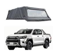 ATATKRT Housse de Protection Souple for Benne de Camion, Coque de Camping-Car Pliable Compatible avec Toyota Hilux 2005+, Benne Courte de 1,5 m, Installation Facile