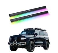 ATATKRT Marchepieds électriques avec éclairage compatibles avec GWM Tank 300 2021-2025, marchepieds latéraux électriques rétractables for camions et SUV, barres de marchepied robustes en aluminium