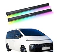 ATATKRT Marchepieds électriques avec éclairage compatibles avec Hyundai H1 Staria 2021-2025, marchepieds latéraux rétractables for camions et SUV, barres de marchepieds en aluminium durables
