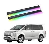 ATATKRT Marchepieds électriques avec éclairage compatibles avec Mitsubishi Delica 2012-2025, marchepieds latéraux électriques rétractables for camions et VUS, barres de marchepied en aluminium durable