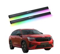 ATATKRT Marchepieds électriques avec éclairage compatibles avec Skoda Kodiak 2017-2025, marchepieds latéraux électriques rétractables for camions et SUV, barres de marchepied robustes en aluminium