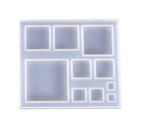 ATATMOUNT Silicone moules Flocon de Neige carré Bijoux Moule Bricolage Bijoux Faisant des Accessoires UV résine Outil