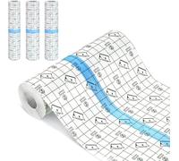 ATAUSD Lot de 3 rouleaux de film de guérison et imperméables - Grand format (15 cm x 5 m) - 2 x 2 m + 1 x 1 m - Second Skin transparent pour la douche, le sport et la protection de la peau - Film de