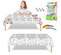 ATBEAMEN Nappe à Colorier Géant pour Enfants - Papier Dessin Géant DIY avec Feutres (véhicule de Chantier)