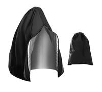 ATBUSS 1 housse de chaise noire en forme d'œuf 210D, 1 sac de rangement, housse de chaise suspendue de jardin, housse imperméable à suspendre, housse de chaise d'extérieur (190 x 115 cm)