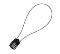 ATBUSS 1 pièce Antivol à câble en acier pour vélo, cadenas à combinaison numérique, antivol à combinaison, convient pour vélo, armoire, casque (noir)