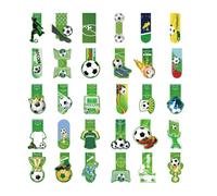 ATBUSS 30 Marque-Pages sur Le thème du Football, Marque-Pages sur Le thème du Sport, Notes de Lecture pour étudiants, Cadeaux créatifs pour Livres et cahiers.