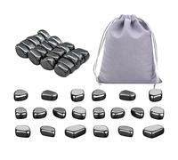 ATBUSS 40 Pièces D'Échecs Magnétiques Puissantes Et 1 Sac De Rangement Gris, Jeu De Société À Deux Joueurs, Jouet De Voyage Portable, Adapté Au Divertissement Familial Parent-Enfant.