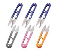 ATBUSS 6 Paires De Ciseaux À Fil en Acier Inoxydable, Ciseaux À Ressort Ménagers en Forme De U, Ciseaux À Broder Artisanaux, Adaptés Au Point De Croix, Au Fil, À La Couture.