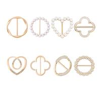 ATBUSS Ensemble De Broches 8 Pièces, Broche Élée pour Femme, Broche Rétractable pour Col, Clip De Décoration pour Cardigan, Accessoires pour Robe De Mariée, Accessoires pour Vêtements.