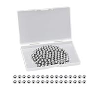 ATBUSS Lot de 100 boules de mélange de peinture acrylique avec boîte - En acier inoxydable - Modèle de mélangeur de peinture - 5,5 mm