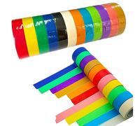 ATBUSS Lot de 12 Rouleaux de Ruban de Masquage en Papier de Couleur, Magnifique Ruban Multi-Usage pour Bricolage et Emballages Cadeaux DIY