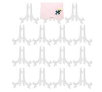 ATBUSS Lot de 15 présentoirs transparents en plastique pliables pour cartes photo de 3 pouces - Pour les mariages et les expositions