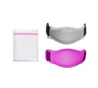 ATBUSS Lot de 2 sangles de coude, 1 sac en filet, protection des coudes, protection élastique réglable, amortisseur de chocs, sangles de coude, sport et fitness essentiel (gris, rose rouge)