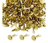 ATBUSS Lot de 220 punaises à tête ronde dorées - Pour scrapbooking, papier à main - 8 x 17 mm