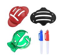 ATBUSS Lot de 3 outils de doublure de balle de golf, 2 stylos de doublure, clips de marquage de balle de golf, outils de marquage de balle de golf, kit d'alignement de balle de golf, marqueurs de