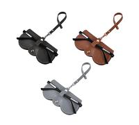 ATBUSS Lot de 3 Pochettes de Protection pour Lunettes - Étui Portable en Cuir Souple pour Lunettes de Soleil et de Myopie