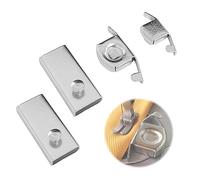 ATBUSS Lot de 4 guides de couture magnétiques pour machine à coudre, guide de couture, pied de biche de rail, outils de bricolage, accessoires de couture