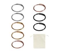 ATBUSS Lot de 8 anneaux de nez, de nez, de cartilage, de nez en acier inoxydable, faux diaphragme, pour homme et femme (8 mm), Acier inoxydable