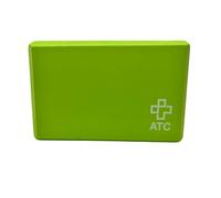 ATC Handels GmbH Bloc de yoga en différentes couleurs comme outil pour les asanas, les exercices de Pilates et de yoga - Bloc d'étirement, bloc de yoga, brique de yoga, vert